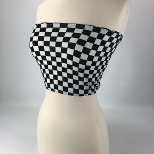 Checkered tube top